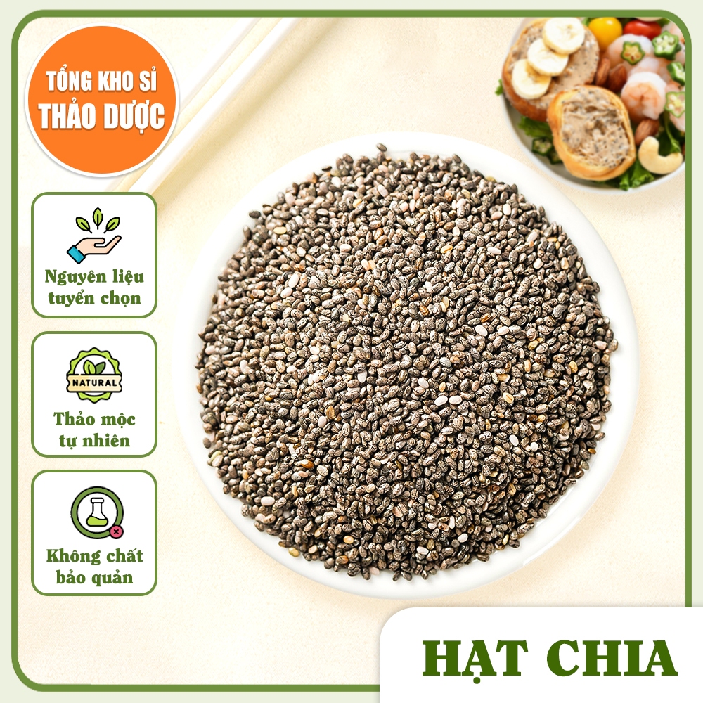 Hạt chia Úc 100g, hạt chia hữu cơ, dùng ăn ngũ cốc, sinh tố, sữa chua, tốt cho sức khỏe