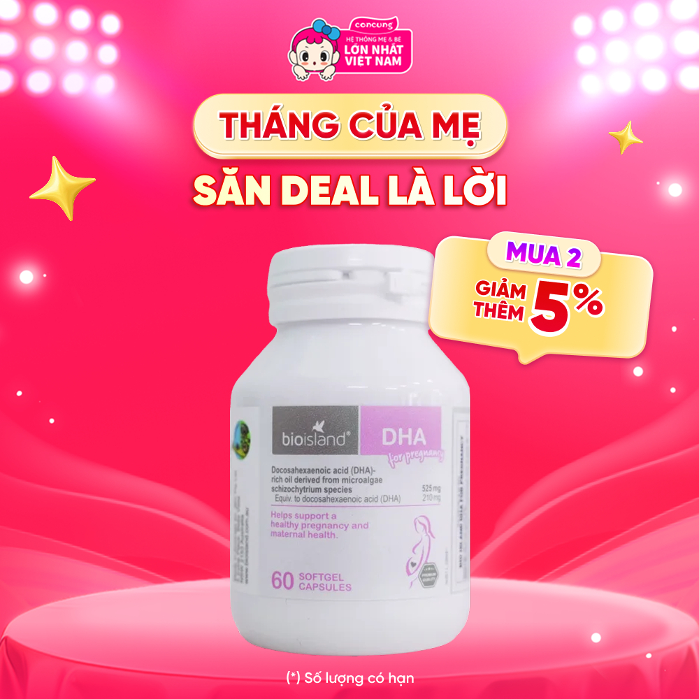 Thực phẩm bảo vệ sức khỏe BioIsland DHA For Pregnancy - Con Cưng