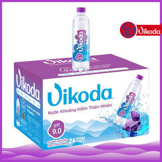 Thùng 24 Chai Nước Khoáng Kiềm Thiên Nhiên Vikoda 500ml - Giàu và bổ sung vi khoáng tự nhiên từ nguồn Đảnh Thạnh