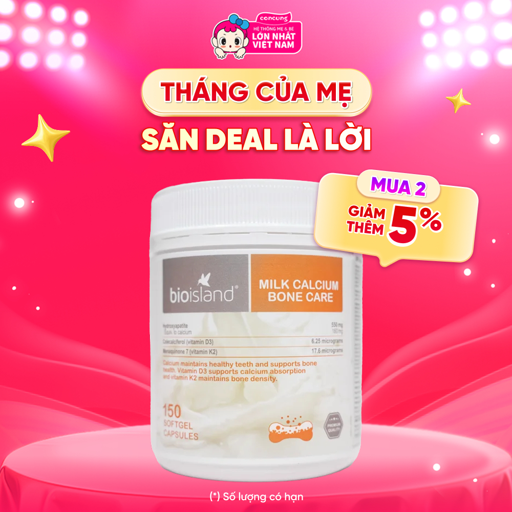 Thực phẩm bảo vệ sức khỏe BioIsland Milk Calcium Bone Care