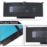 PIN LAPTOP DELL 7280 7480 pin ngắn DJ1J0 ZIN 3 CELL Latitude 7280 7290 7390 7480 7480 E7280 E7390 E7