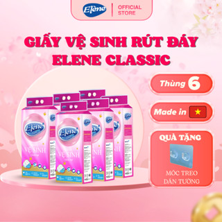 Giấy Vệ Sinh Rút Đáy Elene Hồng 320 Lần Rút 4 Lớp Mềm Mịn, Tiện Lợi, An Toàn