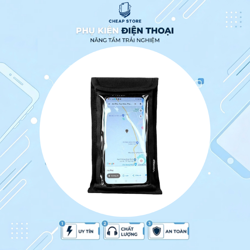 Túi Treo Đầu Xe Máy Để Điện Thoại Xem Google Map, chạy app công nghệ