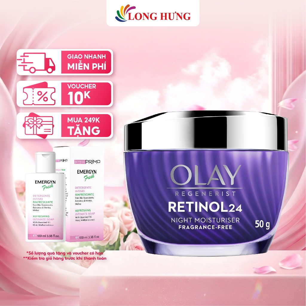 Kem dưỡng trẻ hóa da ban đêm Olay Regenerist Retinol 24 Night Moisturiser (50g)