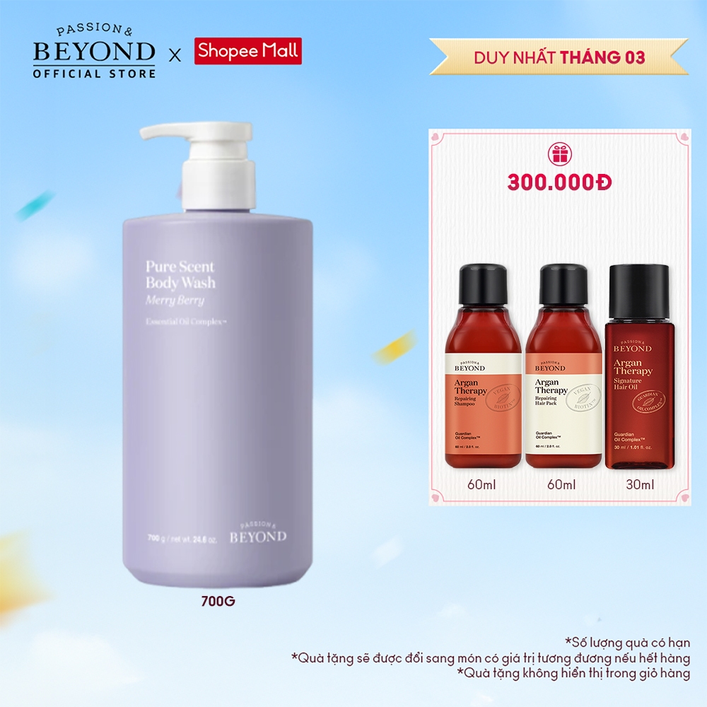 [Beyond Official] Sữa tắm thuần chay dưỡng ẩm chuyên sâu Beyond Pure Scent Body Wash 700g