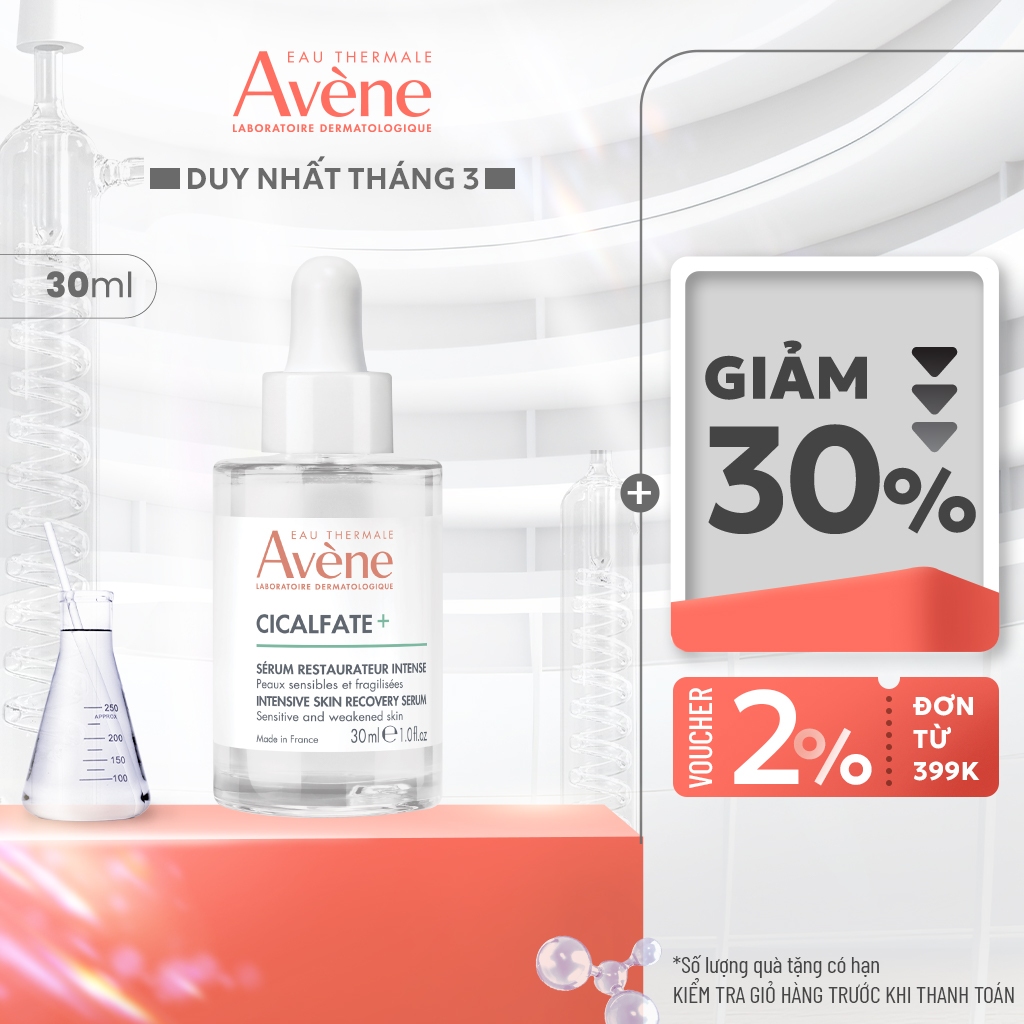 Date 1.2027 Tinh chất phục hồi da nhạy cảm, kích ứng Eau Thermale Avène CICALFATE+ Intensive Skin Se
