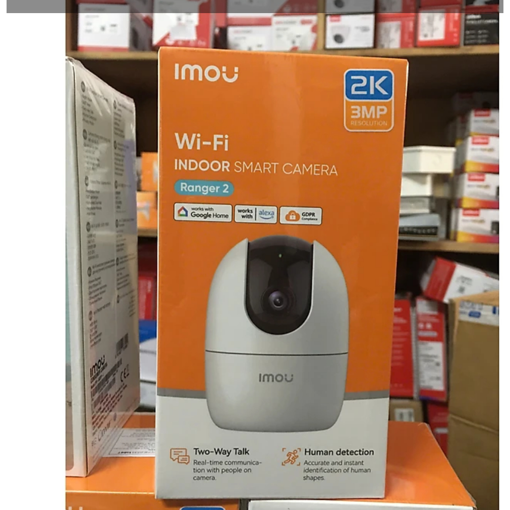 Camera Wifi IMOU A32 2K 3MP - VỎ MỚI  -Tích hợp LOA, đàm thoại 2 chiềU