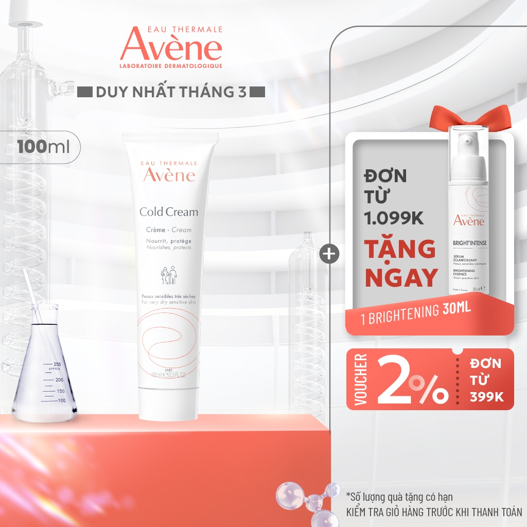 Kem dưỡng ẩm chuyên biệt cho da khô và da nhạy cảm Eau Thermale Avène COLD CREAM giúp giảm khô da 100ml