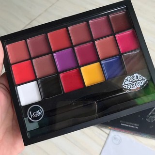 Bảng son JCat Dupe Anastasia Beauty Freedom Mix Lip Palette KÈM KHAY TRỘN NỀN Nội địa Mỹ