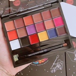 Bảng son JCat Dupe Anastasia Beauty Freedom Mix Lip Palette KÈM KHAY TRỘN NỀN Nội địa Mỹ
