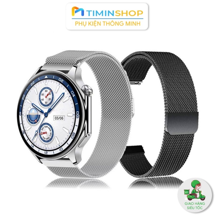 Dây Thép cho Oppo Watch S/ X/ X2 - Dây Thép, khóa nam châm (DT)