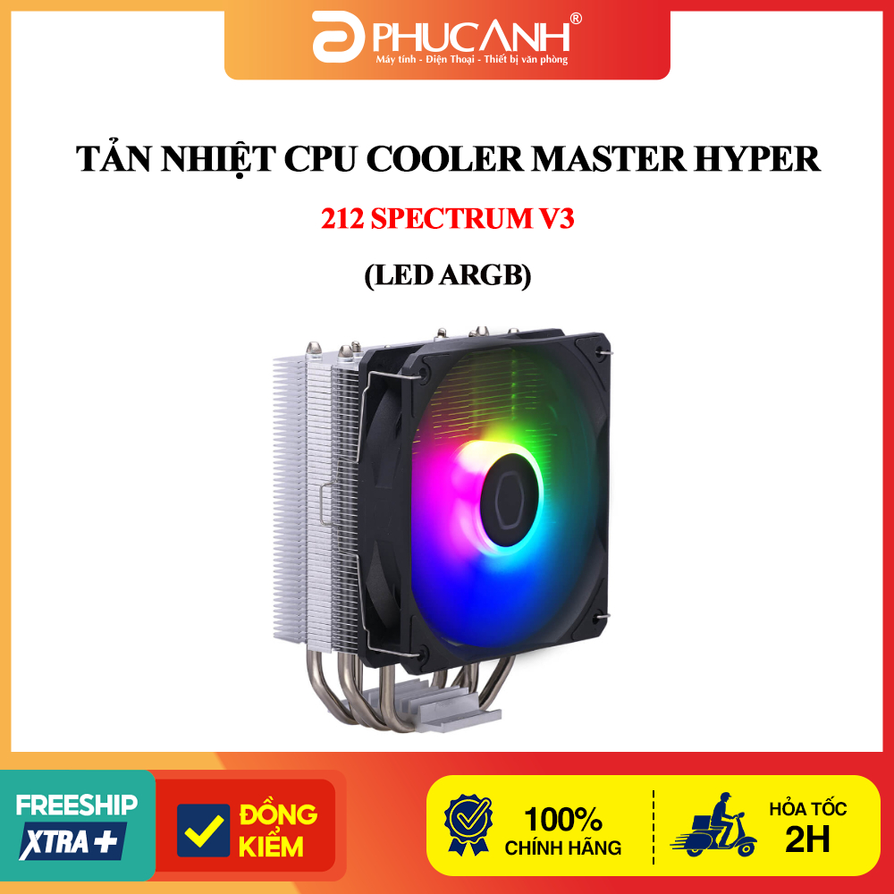 Tản nhiệt CPU Cooler Master Hyper 212 Spectrum V3 (LED ARGB)
