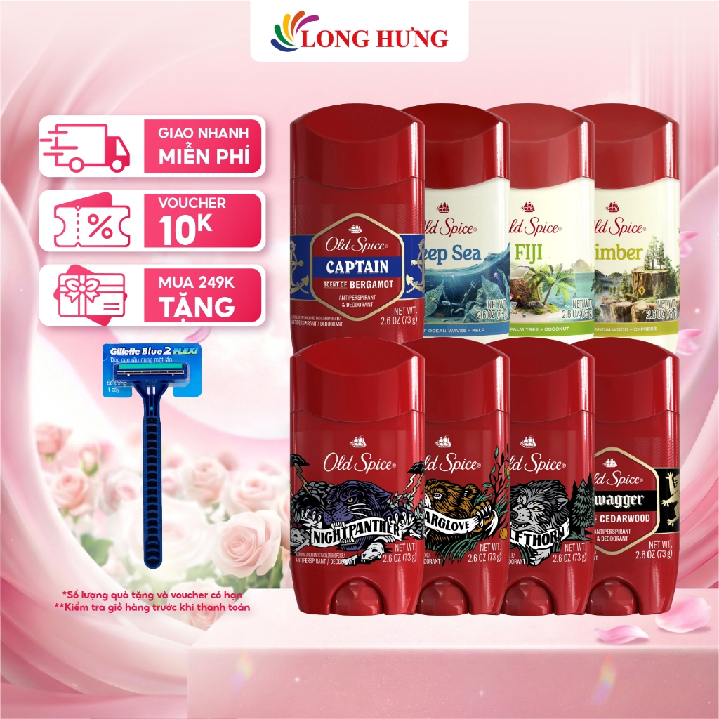 Sáp khử mùi Old Spice Antiperspirant/Deodorant (73g)