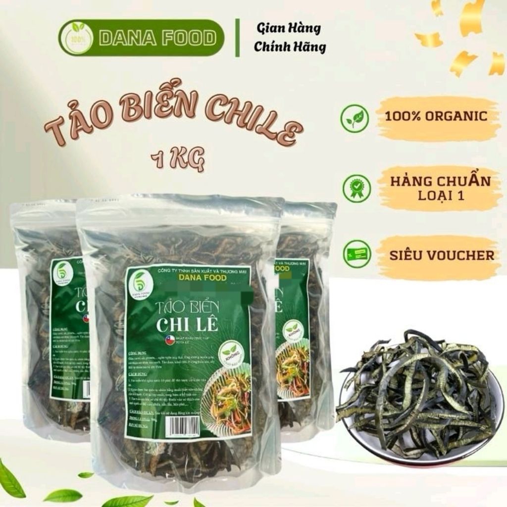 Tảo Biển Chilê tảo xoắn gói 200g, 500g, 1kg