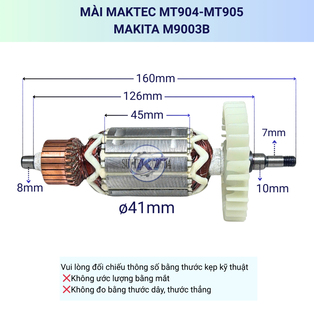 Rotor (ruột) mài MAKTEC MT904 - MT905 / MAKITA M9003B