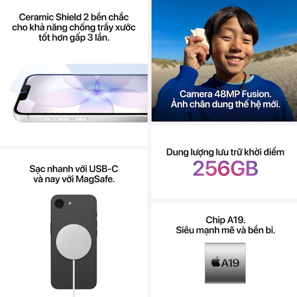 Apple iPhone 17e 256GB Chính hãng ZP/A | BigBuy360 - bigbuy360.vn