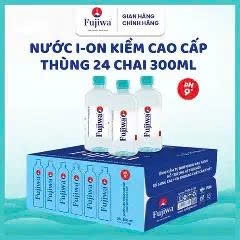 [Thùng 24 Chai] Nước Ion Kiềm Fujiwa 300ml Chính Hãng - Nước Uống Kiềm pH 9.0 Hỗ Trợ Dạ Dày, Detox T