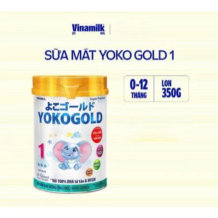 [HÀNG CHÍNH HÃNG] Hộp Sữa bột YOKO GOLD 1 350g (cho trẻ từ 0 - 1 tuổi)- Date 12.2027