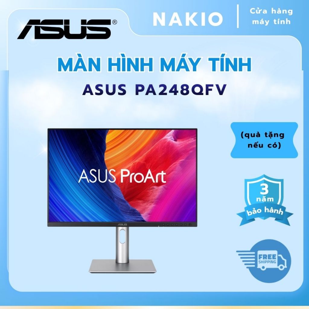 Màn Hình Đồ Họa ASUS ProArt PA248QFV (24.1 inch - IPS - WUXGA - 100Hz - 5ms - Speaker)