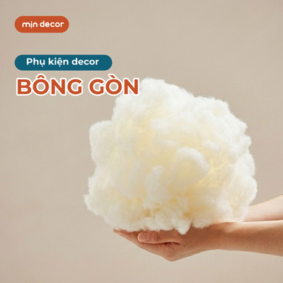Bông Gòn Mịn Decor Bông nhồi gối, nhồi thú, làm đồ handmade, trang trí phòng ngủ