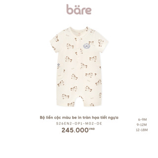 Bộ liền CỘC màu xanh, be, nâu, bộ liền dài mềm mịn Bare cho bé từ 7.5-11.5kg BST T3