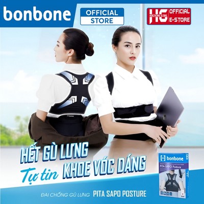 Đai Chống Gù Lưng Cao Cấp Bonbone Pita Sapo Posture | Điều Chỉnh Vóc Dáng - Chống Gù Lưng