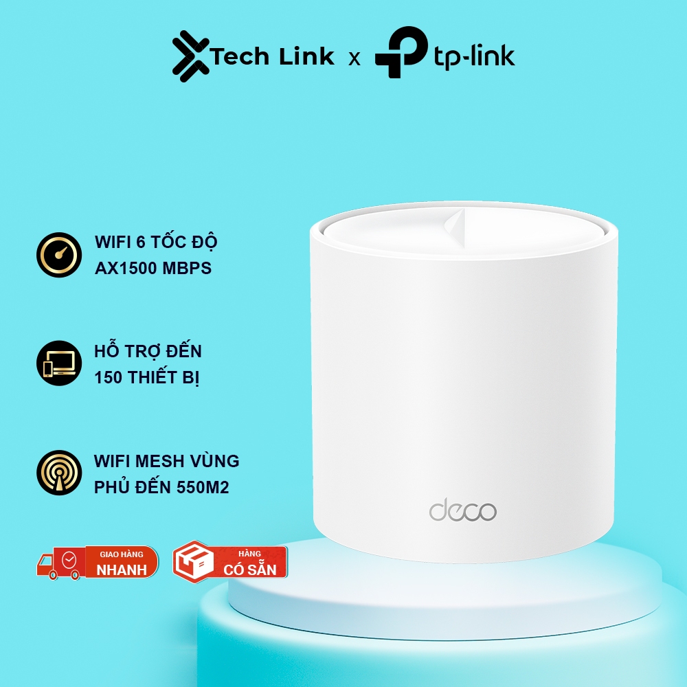 [Hỏa Tốc] Bộ Phát Wifi Mesh TP-Link Deco X10 Chuẩn Wifi 6 AX 1500Mbps
