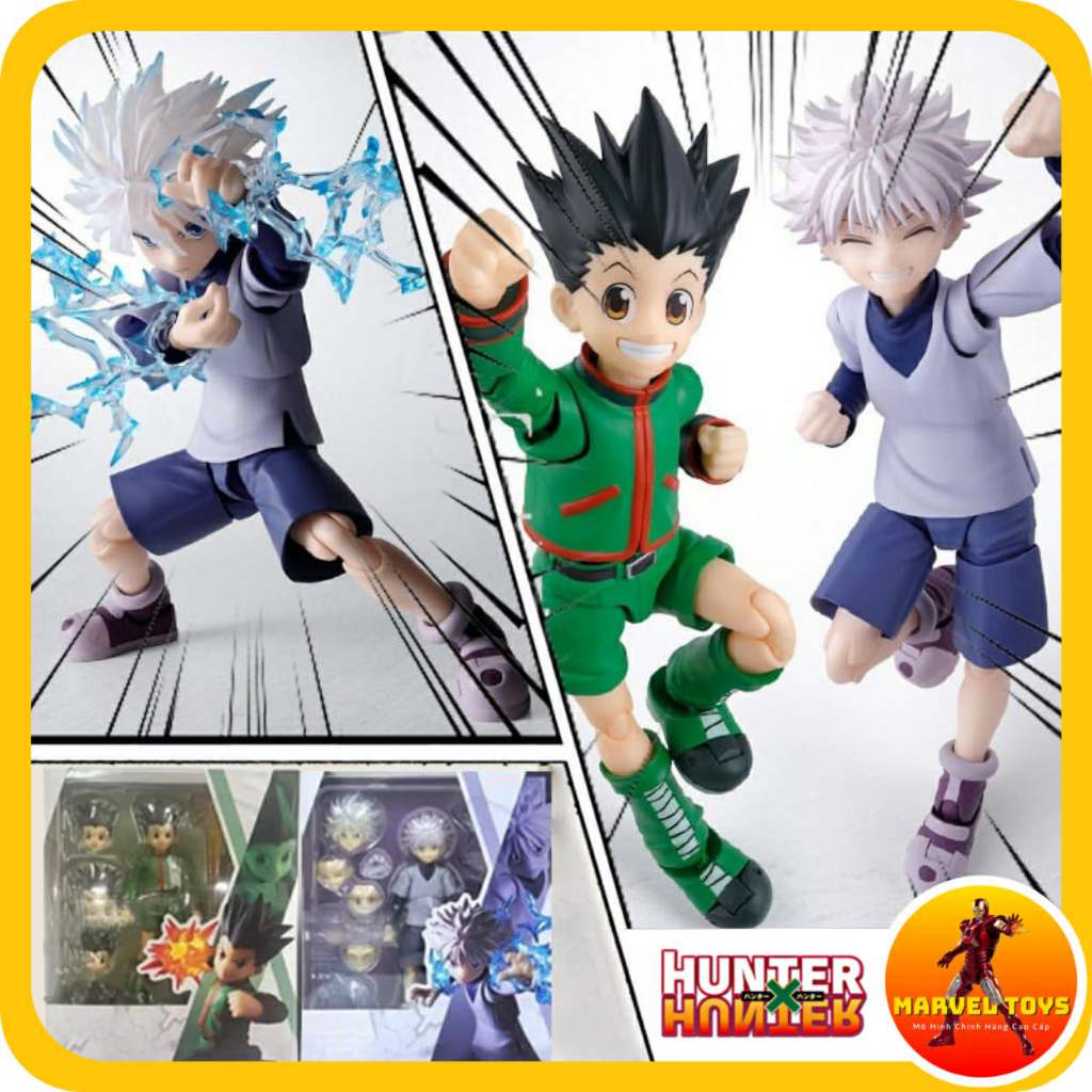 Mô Hình Bootleg Gon & Killua SHF Hunter X Hunter 1:12 Có Khớp (Ảnh thật)