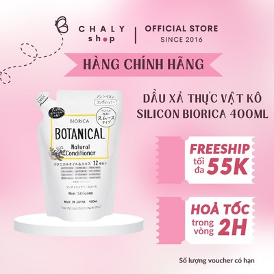 Dầu xả thực vật không silicone Biorica Botanical Natural Conditioner 400ml Nhật Bản