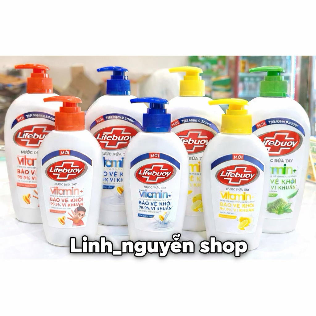 Nước rửa tay Lifebuoy chai 180g/450g