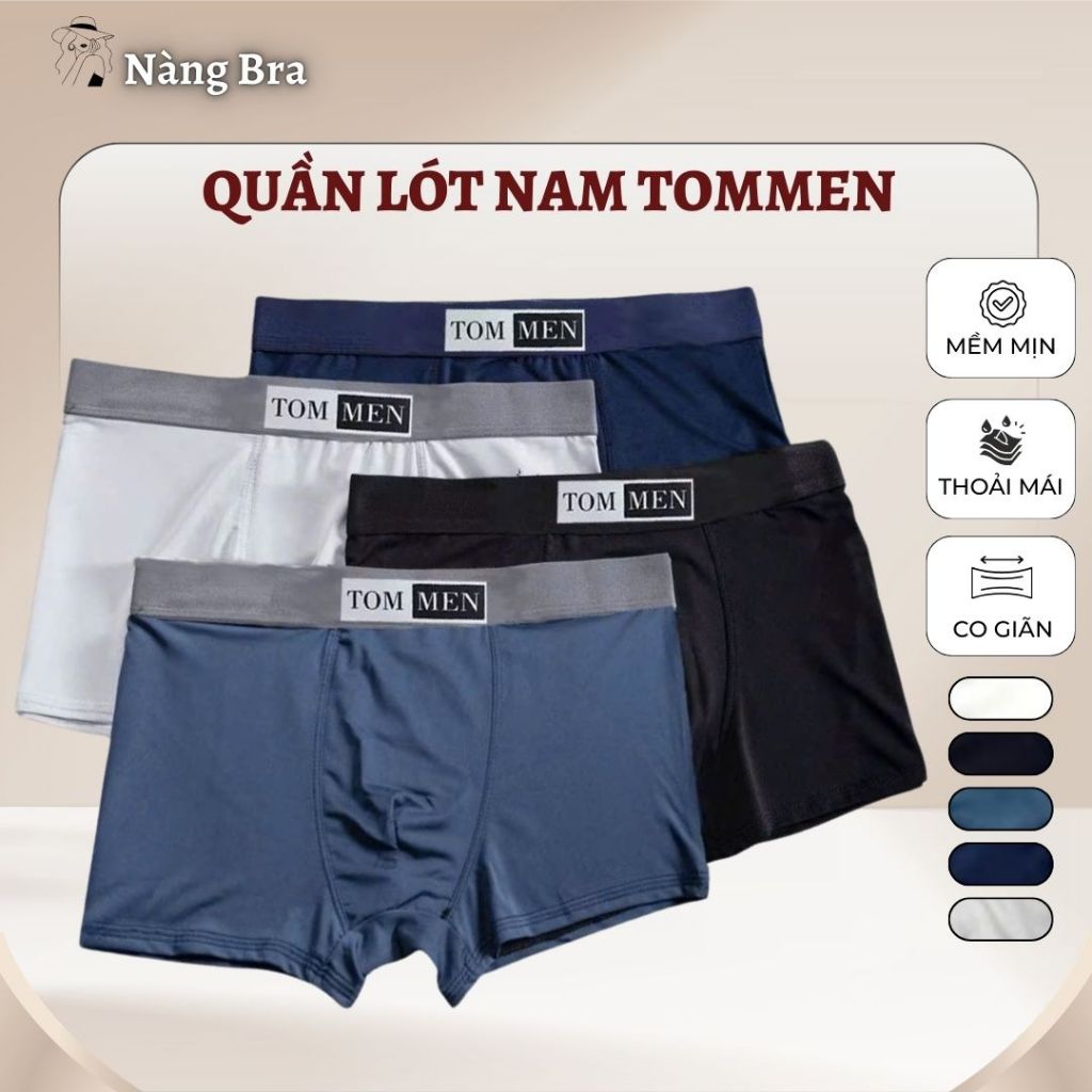 Quần lót nam Tommen Nàng Bra vải cotton lạnh co giãn tốt thoáng khí thoải mái vận động