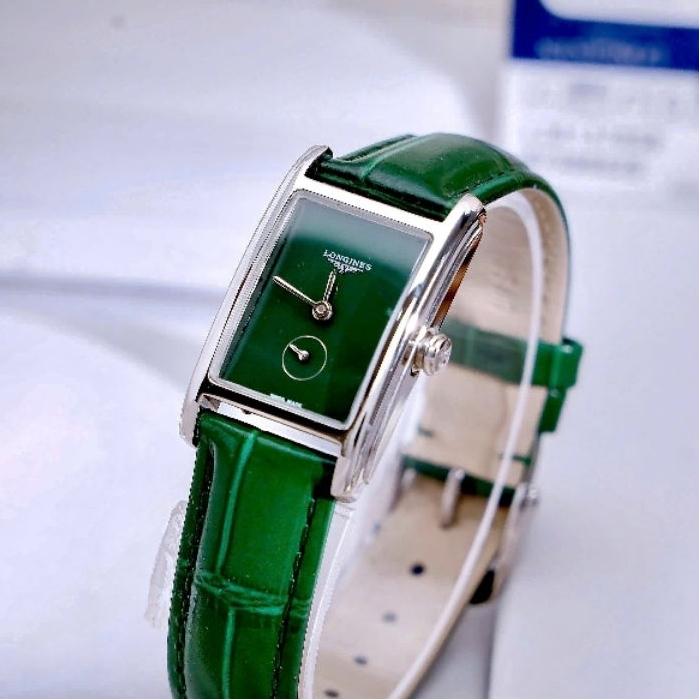 Đồng Hồ Nữ Longines DolceVita▪️thép không gỉ mà PVD . Dây da▪️Máy: pin Nhật▪️Nữ :21.5x29mm . dày:6mm