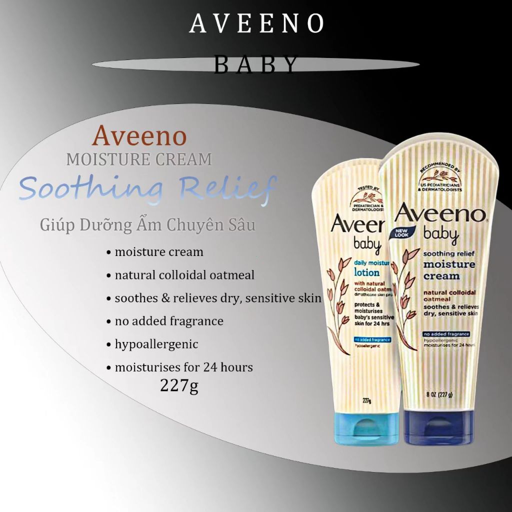 Kem dưỡng Aveeno Baby cho da khô và nhạy cảm 227g（baby lotion）