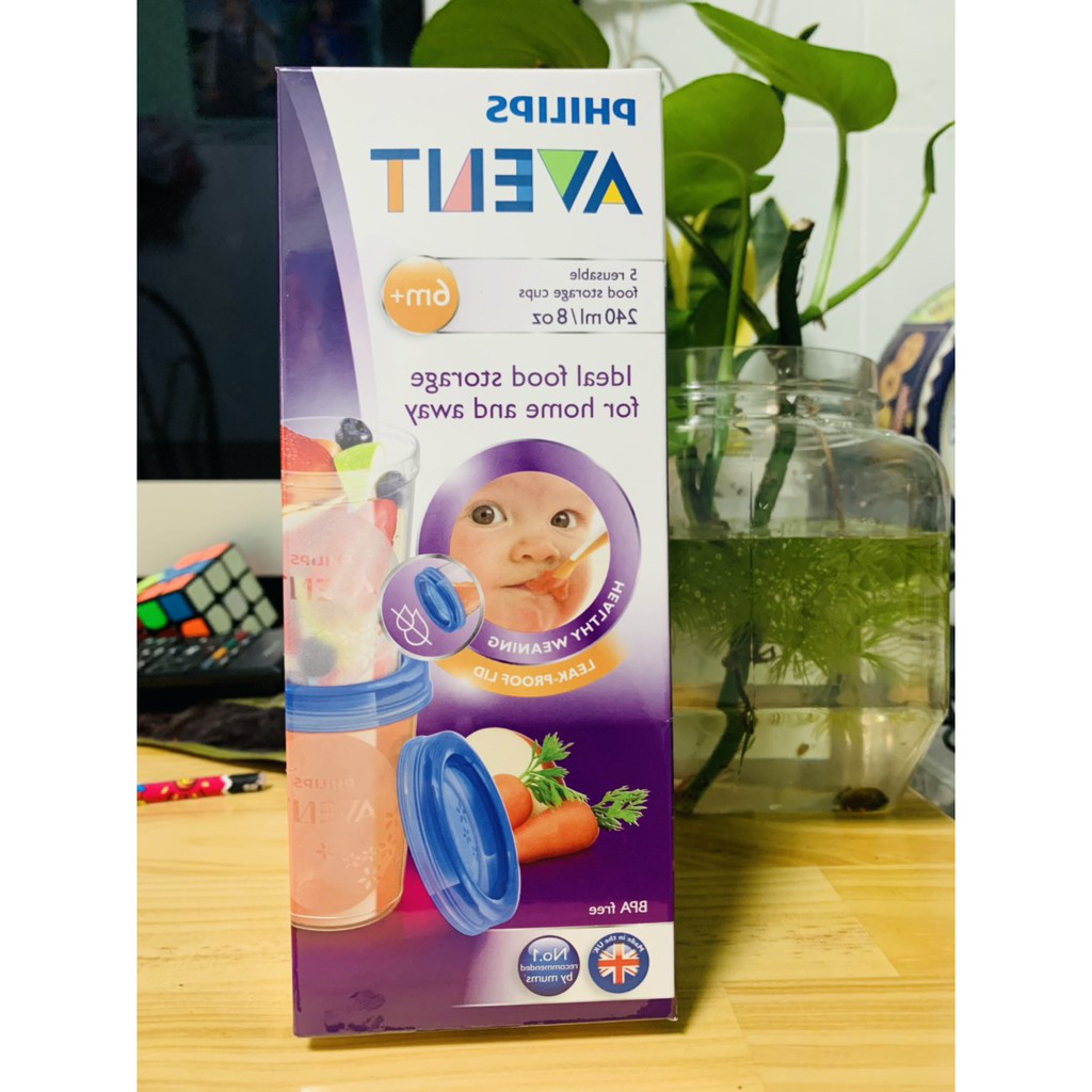 Hộp 5 cốc trữ sữa 240ml