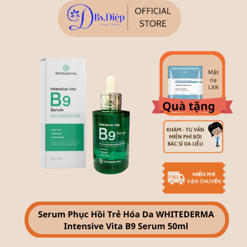 Serum Phục Hồi Trẻ Hóa Da WHITEDERMA  Intensive Vita B9 Serum 50ml