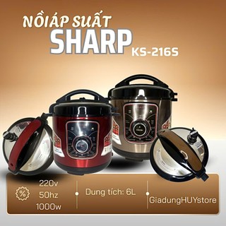 Nồi Áp Suất Điện Đa Năng Sharp KS-180S/KS-1800 Lòng Inox . Dung Tích 6 Lít