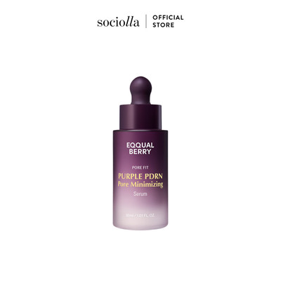 Tinh Chất Giảm Mụn & Thu Nhỏ Lỗ Chân Lông Eqqualberry Purple Pdrn Pore Minimizing Serum 30ml