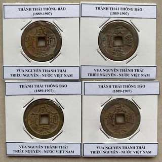 tiền xu cổ thành thái thông bảo nhà nguyễn việt nam