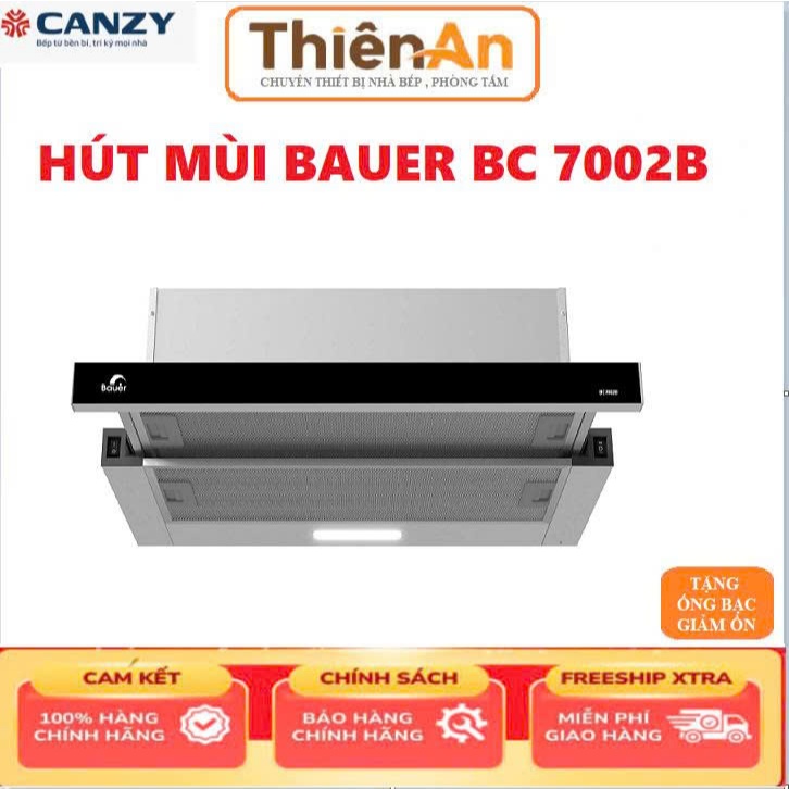 Hút mùi nhà bếp bauer BE 7002B hút mùi âm tủ nhỏ gọn sang trọng . máy hút khói chính hãng báo hành 3 năm