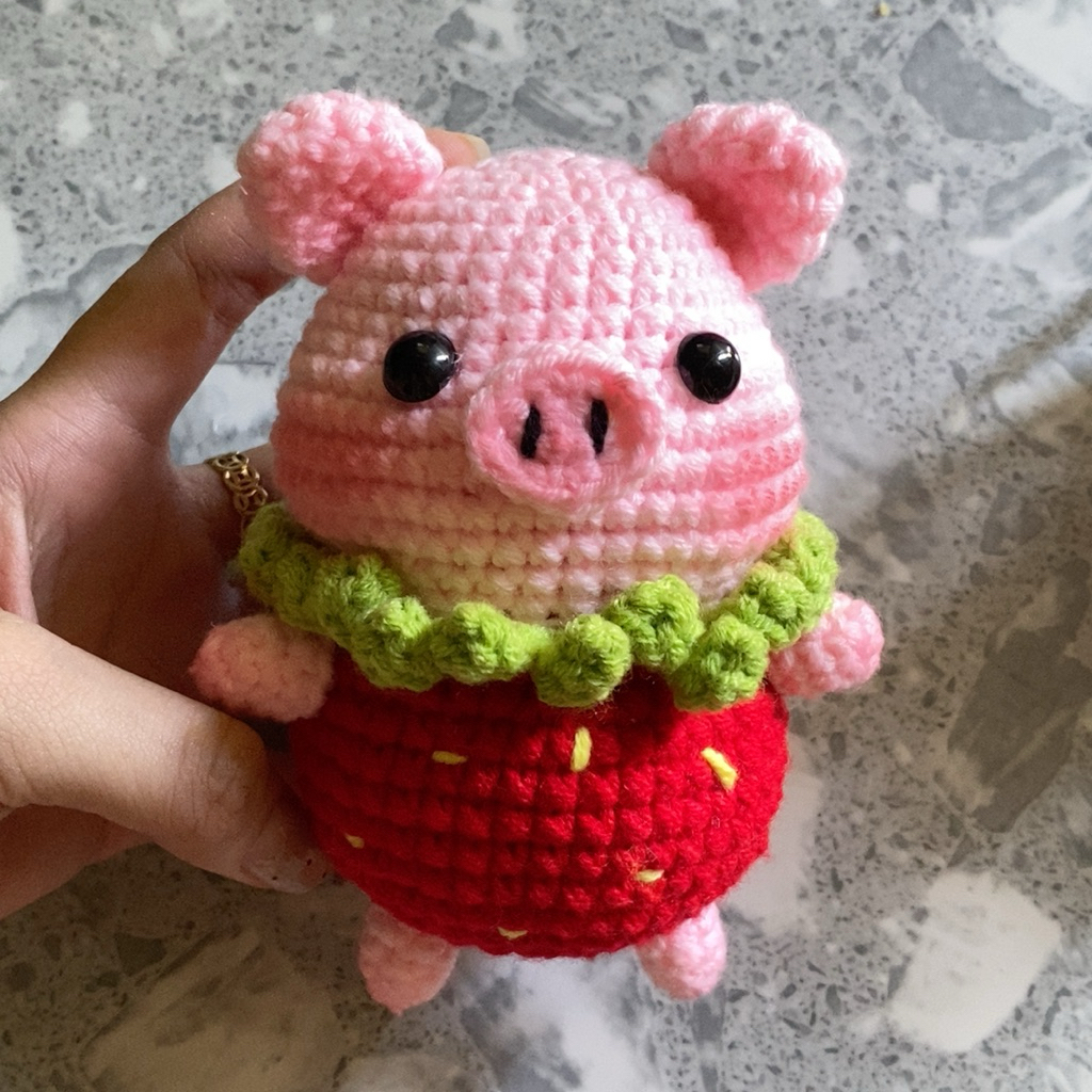 CHÚ HEO DÂU LEN HANDMADE