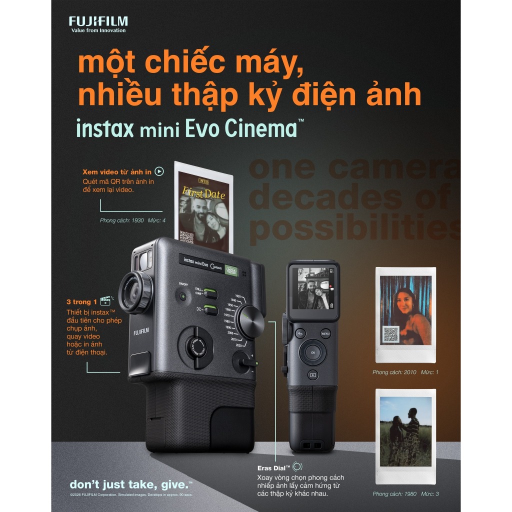Máy ảnh Fujifilm Instax Mini Evo bảo hành chính hãng | BigBuy360 - bigbuy360.vn