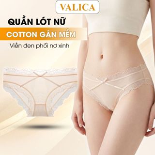 [ BST 2026 ] Quần lót ren cao cấp - Quần lót nữ lưới mềm mịn siêu thoáng mát cạp vừa VALICA L1026