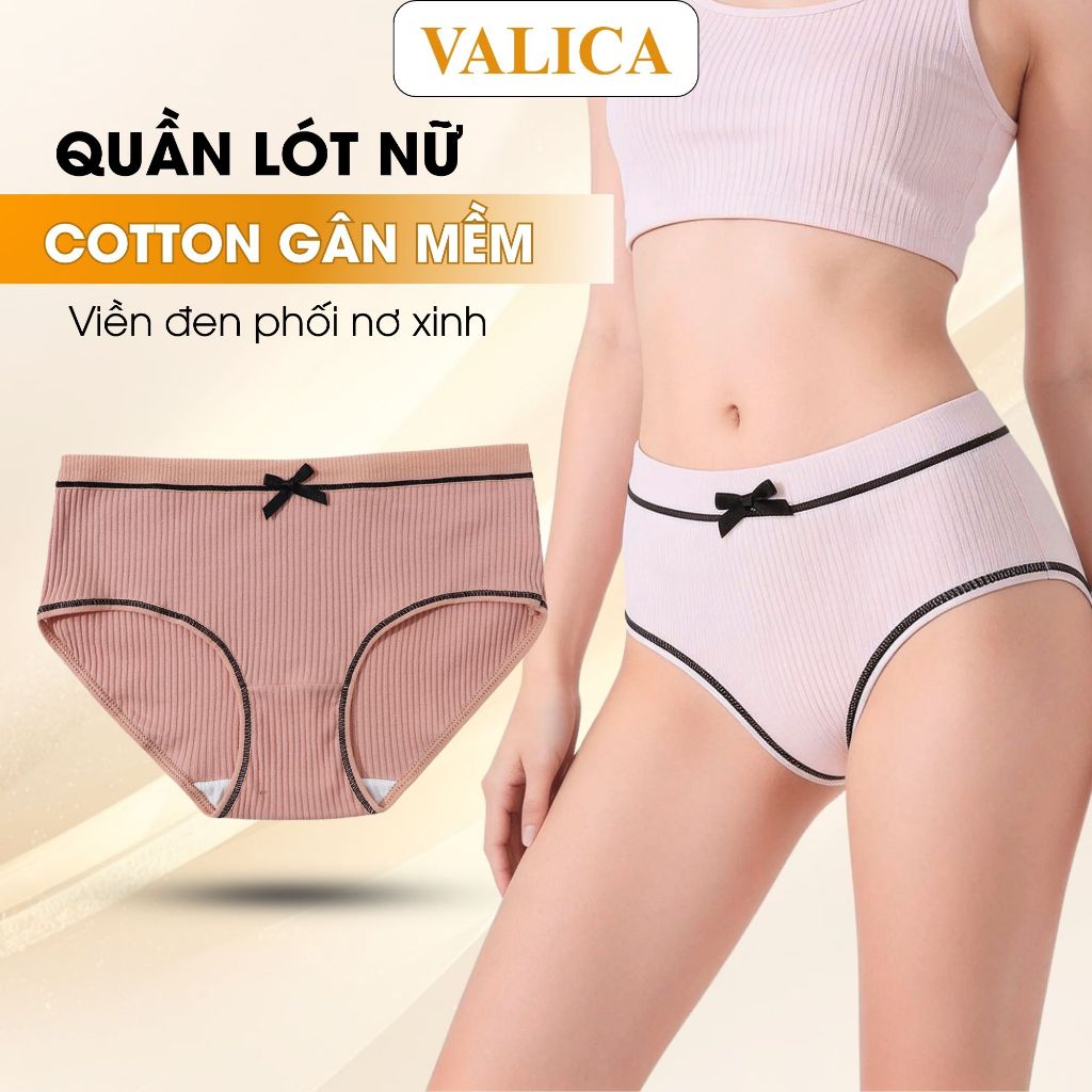 [ BST 2026 ] Quần lót nữ cotton kháng khuẩn - Quần lót thun co dãn 4 chiều mặc thoải mái VALICA L803