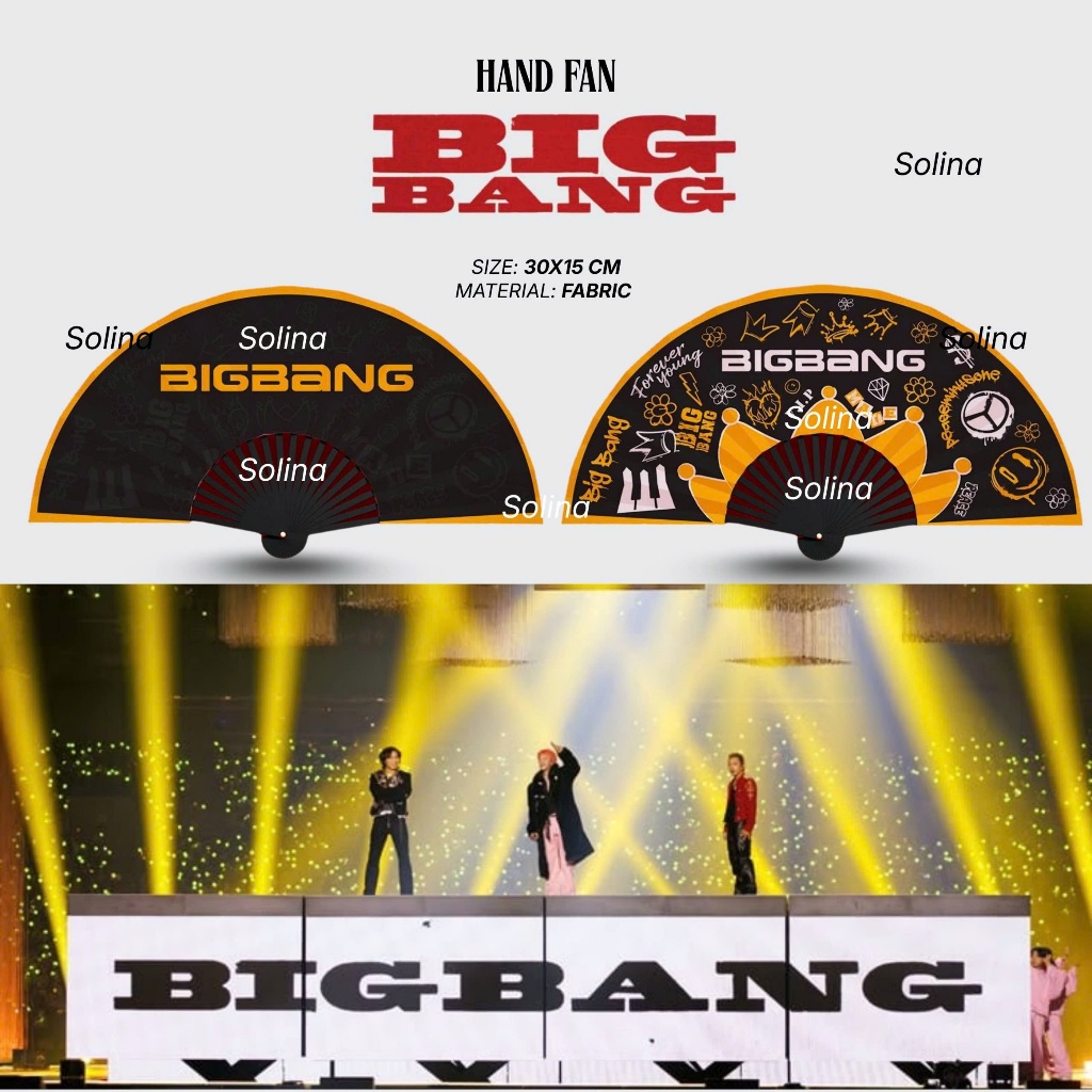 QUẠT BIGBANG, QUẠT XẾP BIGBANG, QUẠT CẦM TAY BIGBANG