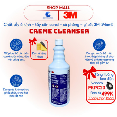 [HỎA TỐC] Chất tẩy ố kính, tẩy gỉ sét 3M Scotchgard Creme Cleanser - Chai 946ml