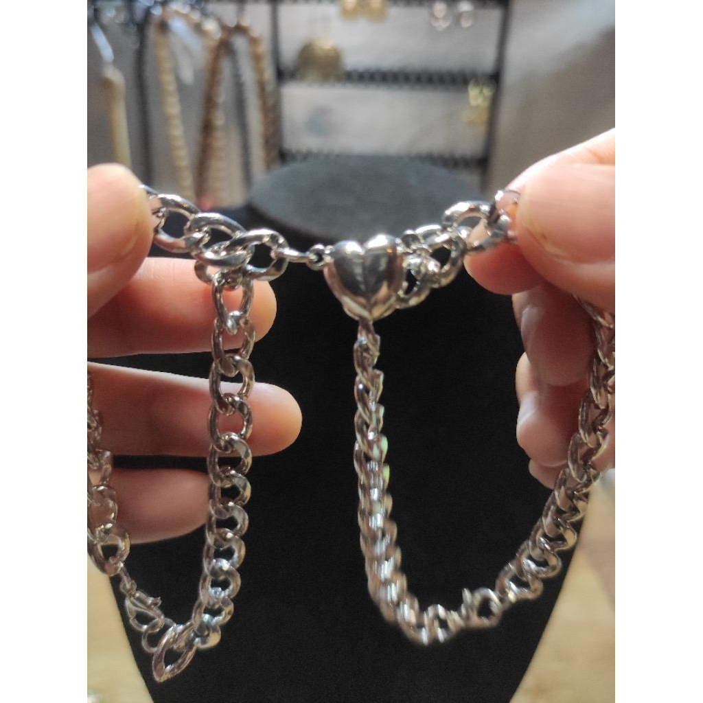 <Andy Shop> Vòng tay đôi trái tim nam châm cho cặp đôi