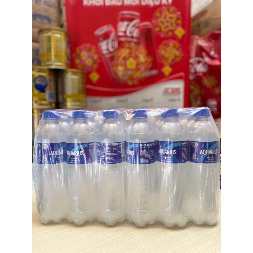 [HỎA TỐC HCM] Lốc 24 Chai Nước Uống Thể Thao Vận Động Aquarius 500ml