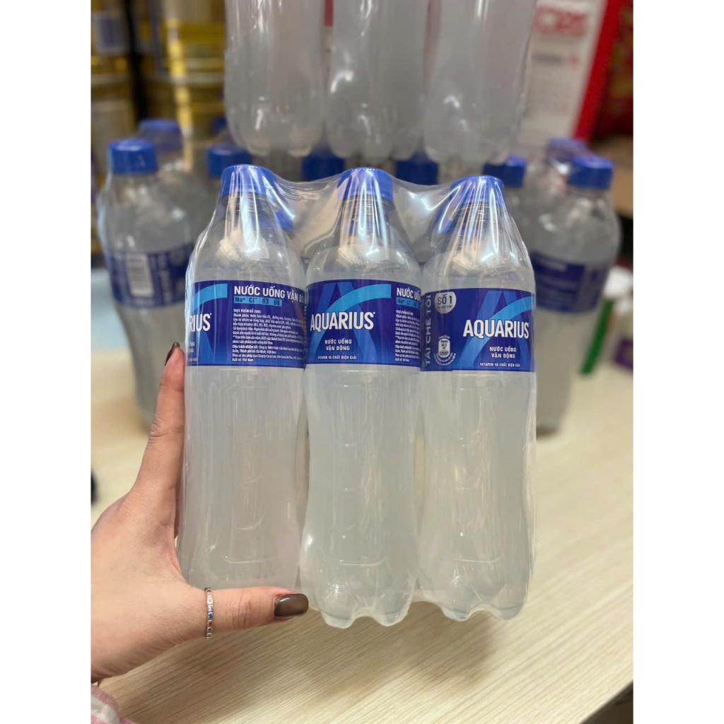 [HỎA TỐC HCM] Lốc 6 Chai Nước Uống Thể Thao Vận Động Aquarius 500ml