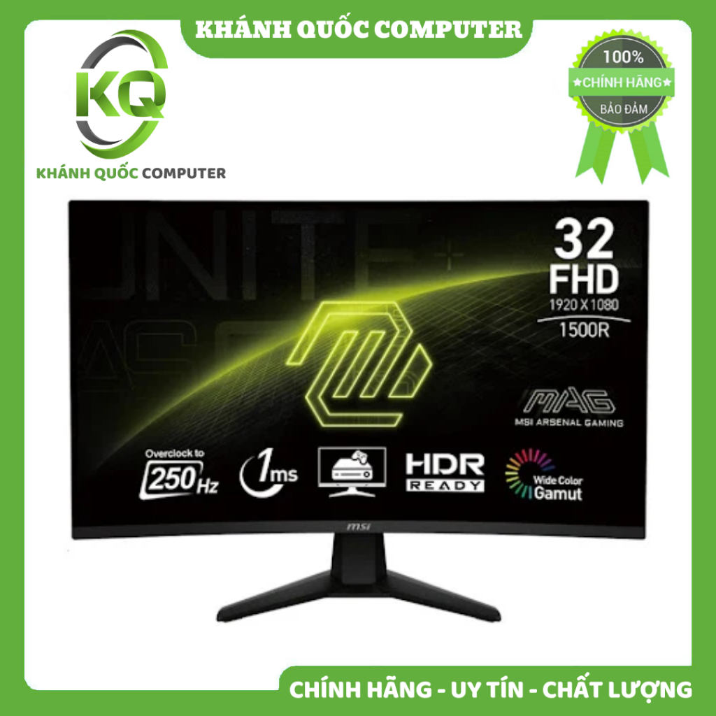 Màn hình Gaming MSI MAG MAG32C6X | 32 inch, FHD, 250Hz, VA - Chính hãng phân phối