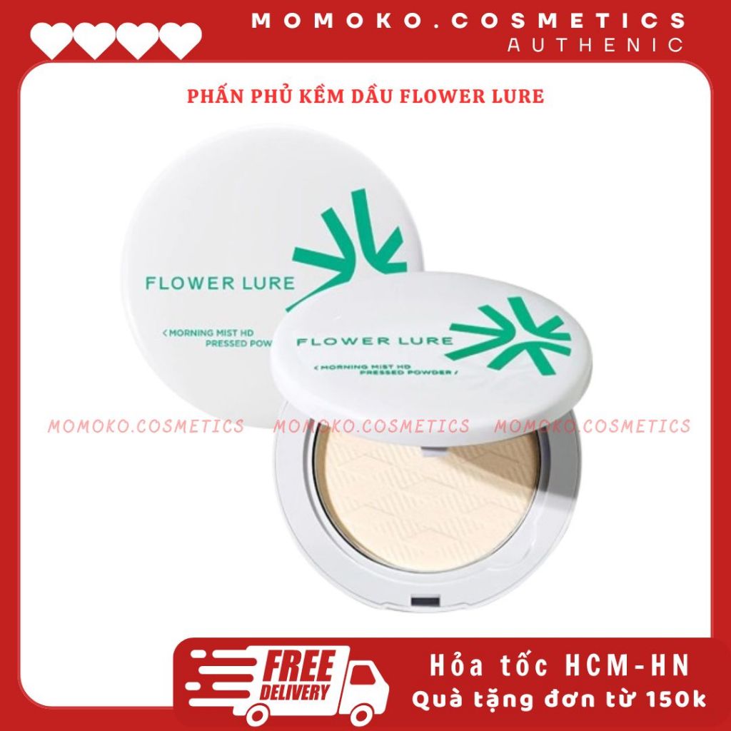 [FLOWER LURE] Phấn Phủ Kiểm Soát Dầu Flower Lure Moring Mist HD Lâu Trôi Kiềm Dầu Chống Nước Làm Sán